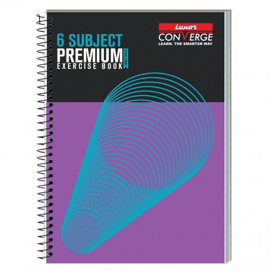 Luxor Spiral Premium Exercise Notebook, Single Ruled - (21cm x 29.7cm), 300 Pages