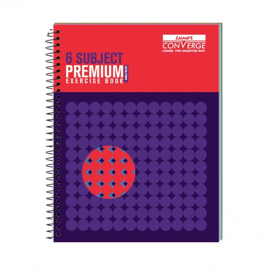 Luxor Spiral Premium Exercise Notebook, Single Ruled - (20.3cm x 26.7cm), 300 Pages