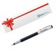 Printdoot Personalized Pen with Name, Customized Parker Vector GT Fountain Pen, Matte Black with Metal Box Name Engraved on Both, Stainless Steel (1 Unit, Ink Color - Blue), Thanksgiving