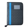 Printdoot Leather Portfolio Documents File Folder  ( Blue , Black )