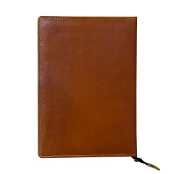 Printdoot.com Leatherette PU Material File & Folder for Holding official document, certificate| 4 Ring Folder | without Leafs | Size: FS | Color: Brown