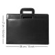 Printdoot.com Leatherette PU Material File & Folder for Holding official document, certificate| 2 Ring Folder with handle | without Leafs | Size: FS | Color: Black